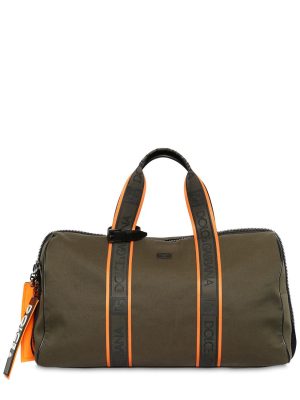 Logo Cotton Canvas Duffle Bag Logo Cotton Canvas Duffle Bag