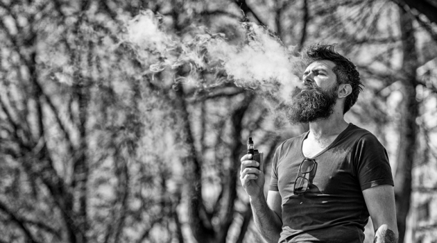 Is Vaping a New Style Accessory? Man Vaping