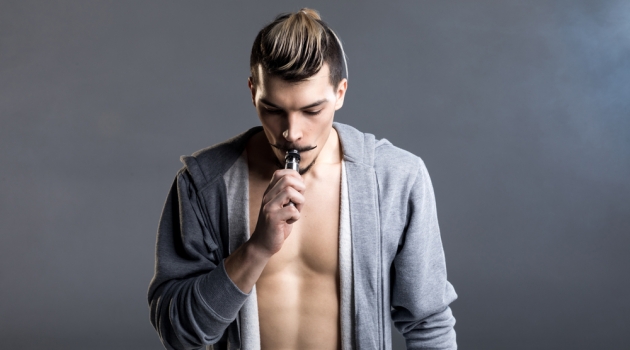 Vaping & the Fashion Industry Man Vaping
