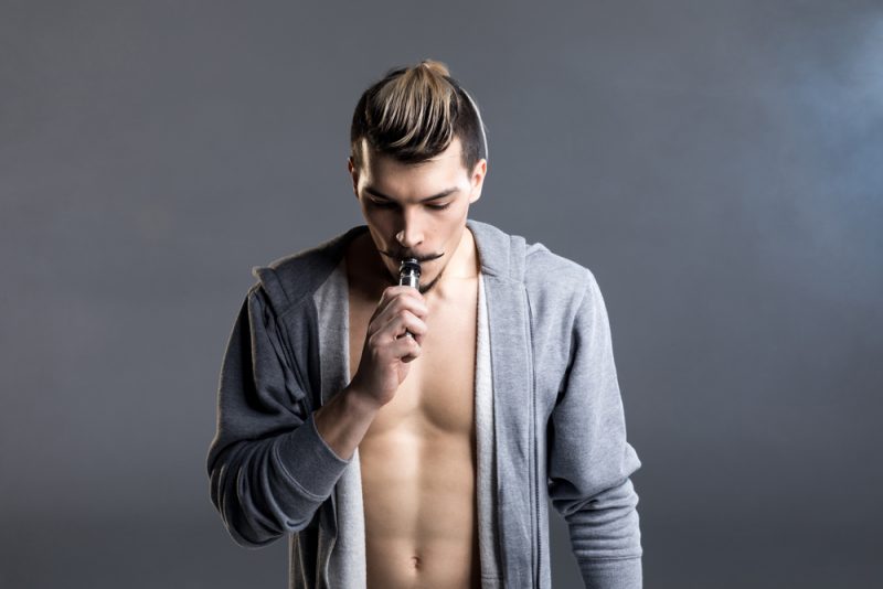Man Vaping