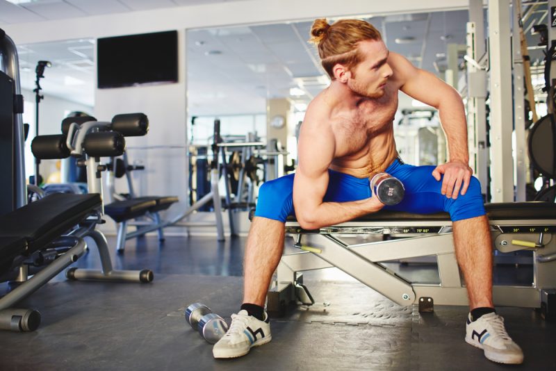 Man Working Out Manbun