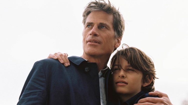 Mark Vanderloo and his son star in a story for Massimo Dutti.