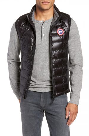 Men's Canada Goose 'Hybridge(TM) Lite' Slim Fit Packable Quilted 800-Fill Down Vest, Size Medium - Black Men's Canada Goose 'Hybridge(TM) Lite' Slim Fit Packable Quilted 800-Fill Down Vest, Size Medium - Black