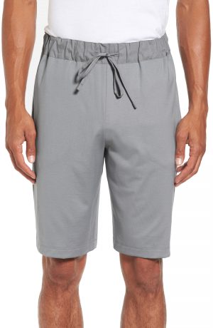 Men's Hanro Night & Day Knit Shorts, Size Large - Grey Men's Hanro Night & Day Knit Shorts, Size Large - Grey