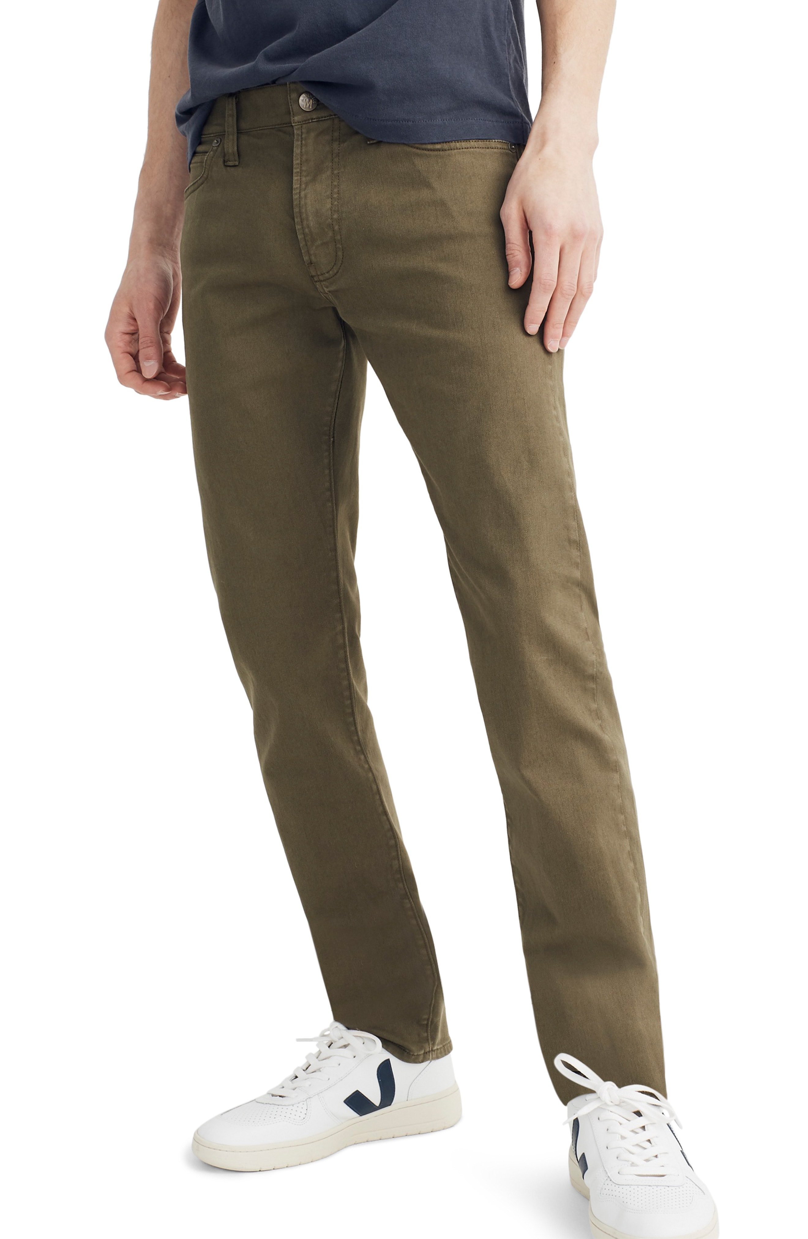 Men’s Madewell Garment Dyed Slim Fit Jeans, Size 36 x 32 – Green | The ...