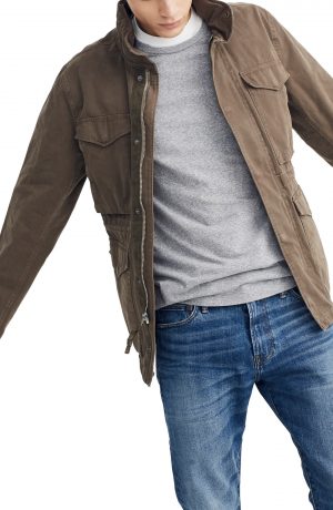 Men's Madewell Slim Fit Field Jacket, Size Small - Green Men's Madewell Slim Fit Field Jacket, Size Small - Green
