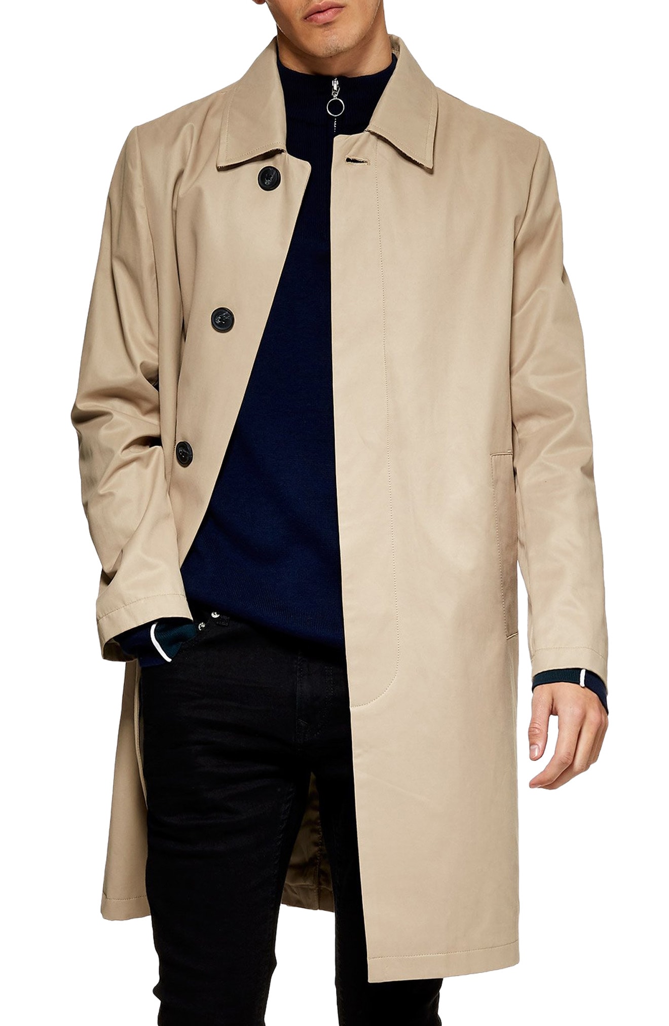 mens single breasted coat