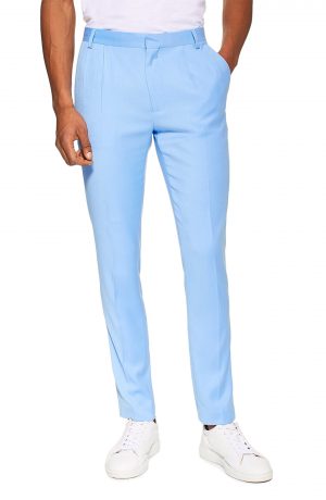 Men's Topman Skinny Fit Suit Trousers, Size 32 x 30 - Blue Men's Topman Skinny Fit Suit Trousers, Size 32 x 30 - Blue