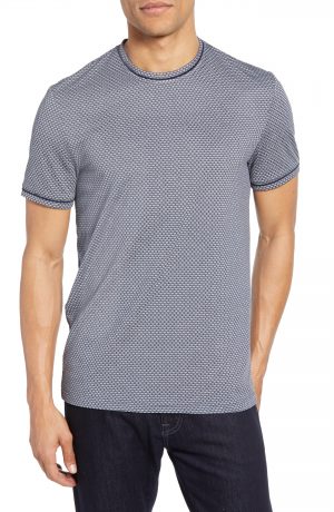 Men's Vince Camuto Honeycomb Trim Fit T-Shirt, Size X-Small - Blue Men's Vince Camuto Honeycomb Trim Fit T-Shirt, Size X-Small - Blue