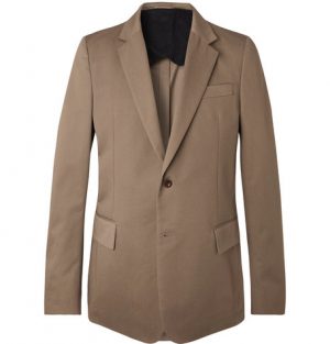 Mr P. - Brown Slim-Fit Cotton-Twill Blazer - Men - Brown Mr P. - Brown Slim-Fit Cotton-Twill Blazer - Men - Brown