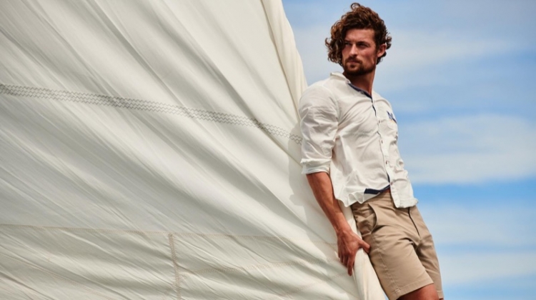 Wouter Peelen fronts Nautica's spring-summer 2019 campaign.