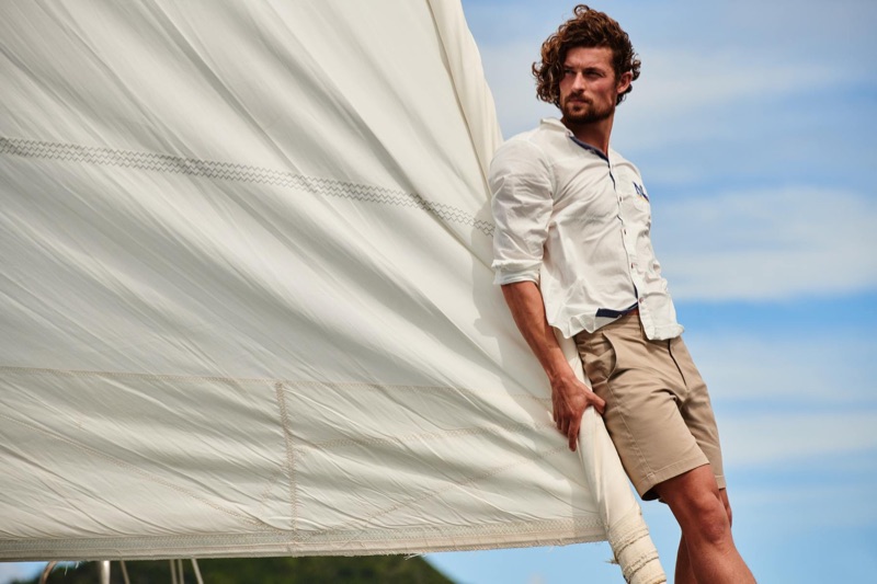 Wouter Peelen fronts Nautica's spring-summer 2019 campaign.