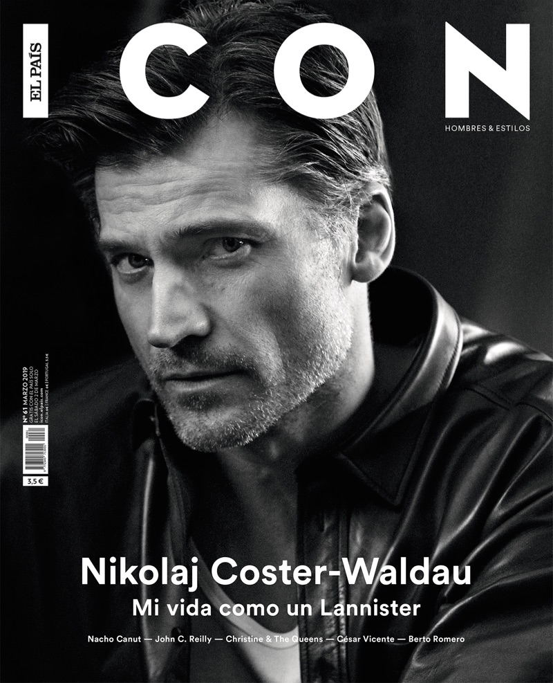 Nikolaj Coster-Waldau covers the March 2019 issue of Icon El País.