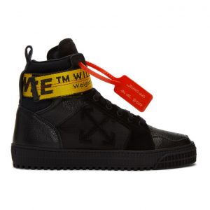 Off-White Black Industrial High-Top Sneakers Off-White Black Industrial High-Top Sneakers