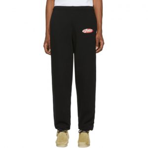 Off-White Black Split Logo Slim Lounge Pants Off-White Black Split Logo Slim Lounge Pants