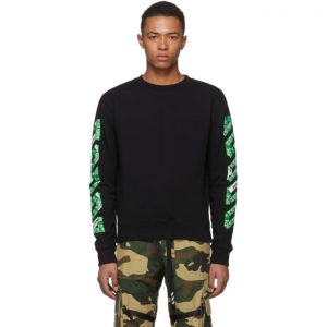 Off-White SSENSE Exclusive Black 3D Diag Sweatshirt Off-White SSENSE Exclusive Black 3D Diag Sweatshirt