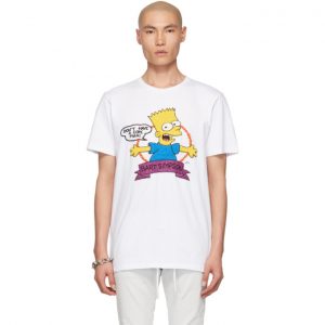 Off-White White Bart Slim T-Shirt Off-White White Bart Slim T-Shirt