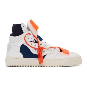 Off-White White and Blue Low 3.0 Off-Court High-Top Sneakers Off-White White and Blue Low 3.0 Off-Court High-Top Sneakers