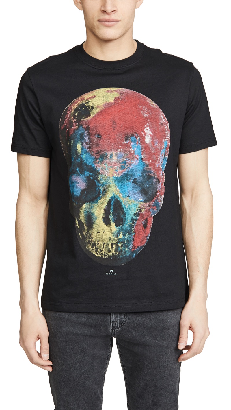 PS Paul Smith Multicolor Skull T-Shirt