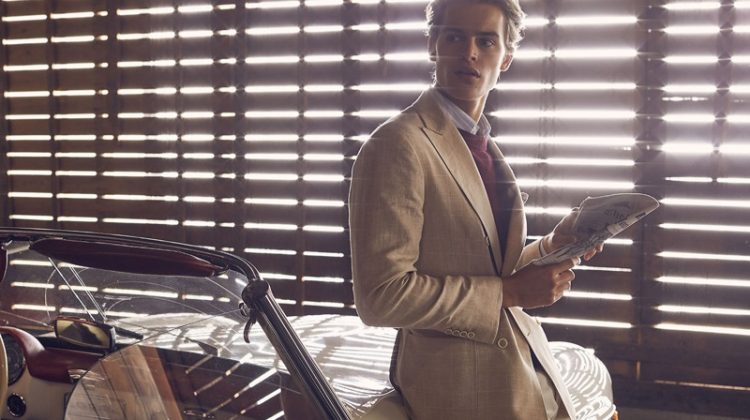 New Codes: Parker van Noord Inspires in Brunello Cucinelli Tailoring