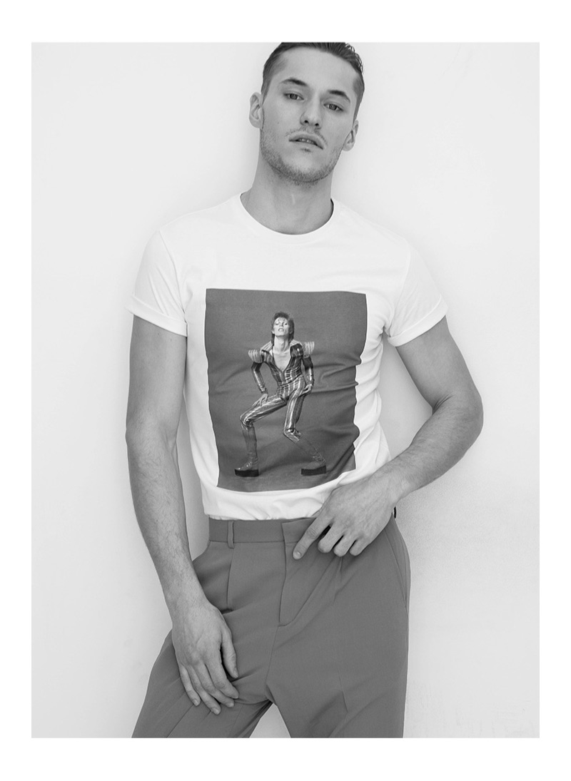 Dietmar Herbert photographs Paul Kohler in clothes from Reserved.