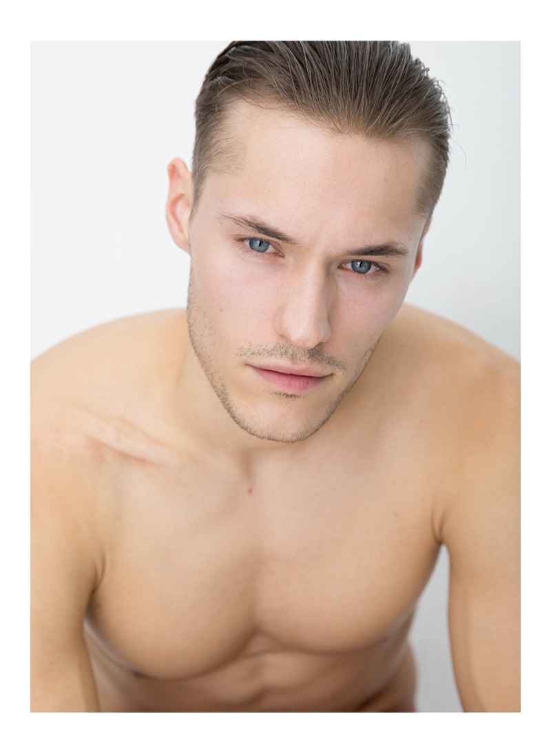 Model Paul Kohler appears in a new portrait.