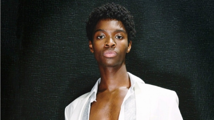 Alton Mason Rocks White for Philipp Plein Spring ’19 Campaign