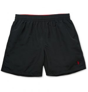 Polo Ralph Lauren - Traveler Mid-Length Swim Shorts - Men - Black Polo Ralph Lauren - Traveler Mid-Length Swim Shorts - Men - Black