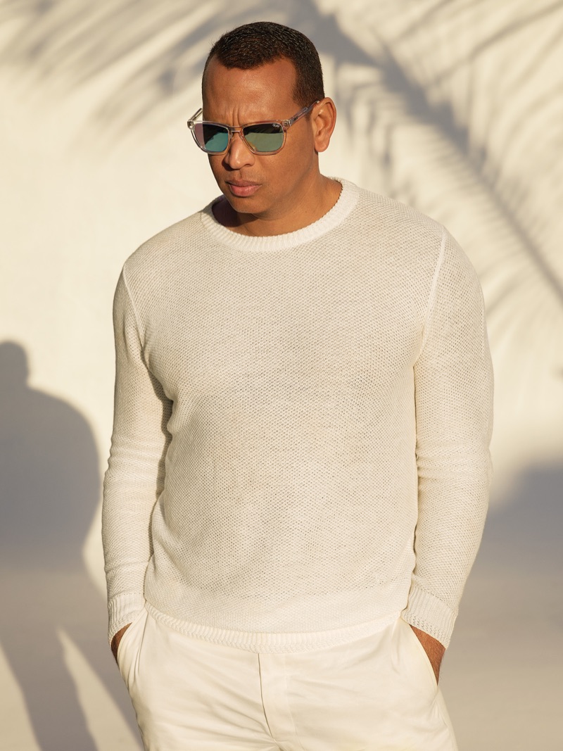 A summer vision, Alex Rodriguez appears in Quay Australia's eyewear campaign.