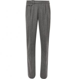 Ralph Lauren Purple Label - Grey Gregory Pleated Pinstriped Wool Suit Trousers - Men - Gray Ralph Lauren Purple Label - Grey Gregory Pleated Pinstriped Wool Suit Trousers - Men - Gray
