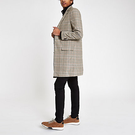 river island grey wool coat