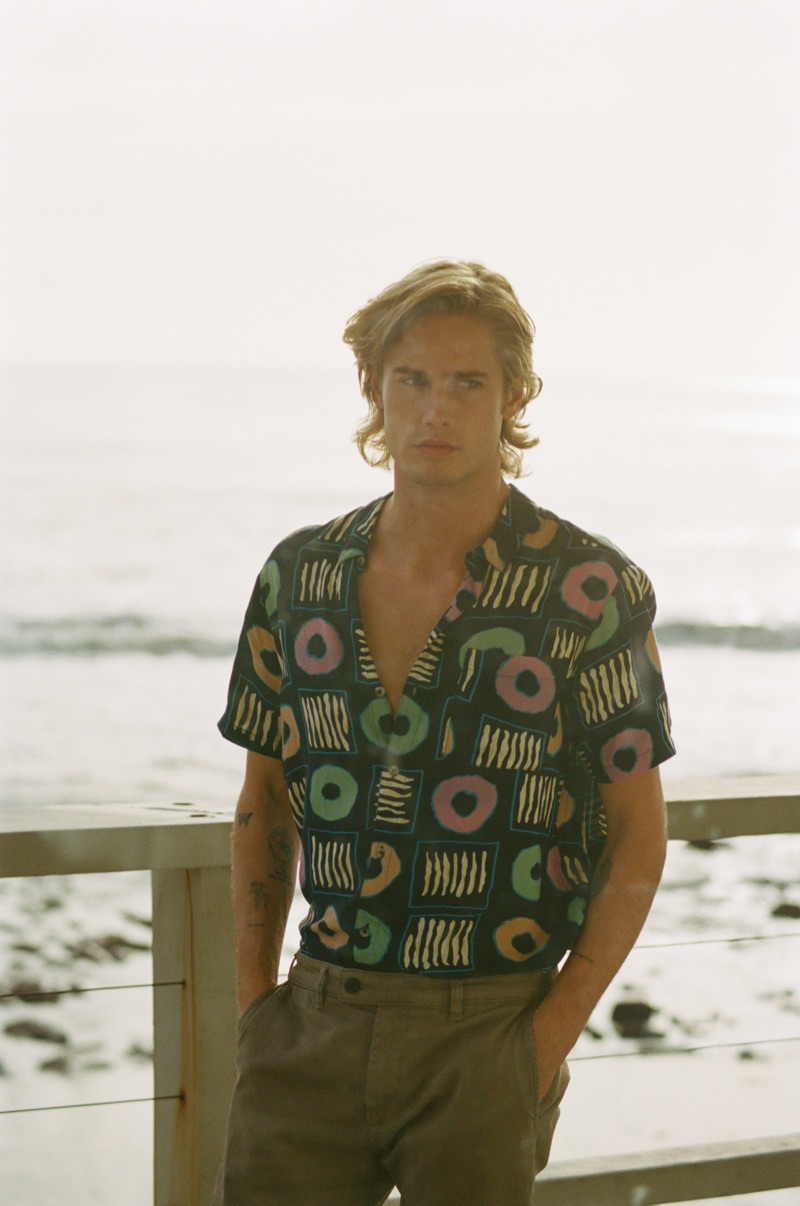 Neels Visser channels retro vibes for Rolla's spring 2019 campaign.