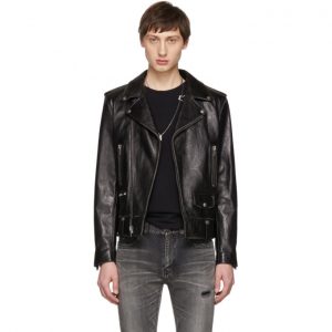 Saint Laurent Black Leather Classic Moto Jacket Saint Laurent Black Leather Classic Moto Jacket