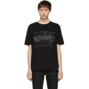 Saint Laurent Black One More Shot T-Shirt Saint Laurent Black One More Shot T-Shirt