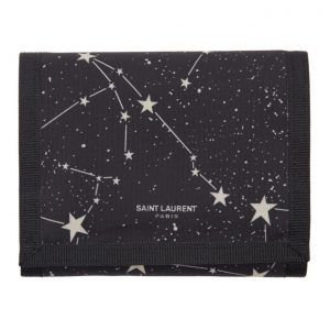 Saint Laurent Black Orion Constellation Compact Wallet Saint Laurent Black Orion Constellation Compact Wallet