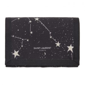 Saint Laurent Black Tiny Orion Constellation Card Holder Saint Laurent Black Tiny Orion Constellation Card Holder