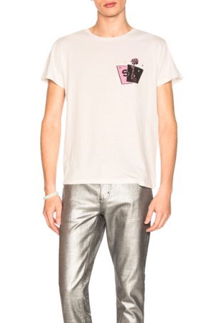 Saint Laurent Graphic Tee in White. - size M (also in L,S,XL) Saint Laurent Graphic Tee in White. - size M (also in L,S,XL)