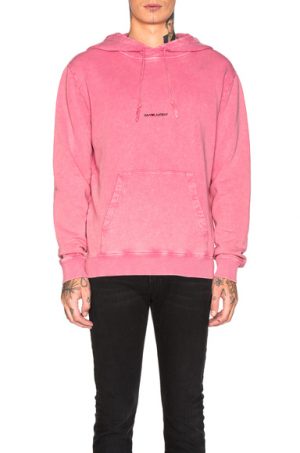 Saint Laurent Logo Hoodie in Pink. - size M (also in L,S,XL) Saint Laurent Logo Hoodie in Pink. - size M (also in L,S,XL)