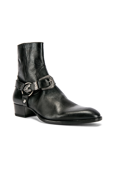 saint laurent harness boots