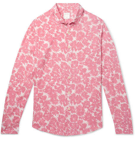Sandro – Floral-Print Voile Shirt – Men – Pink | The Fashionisto