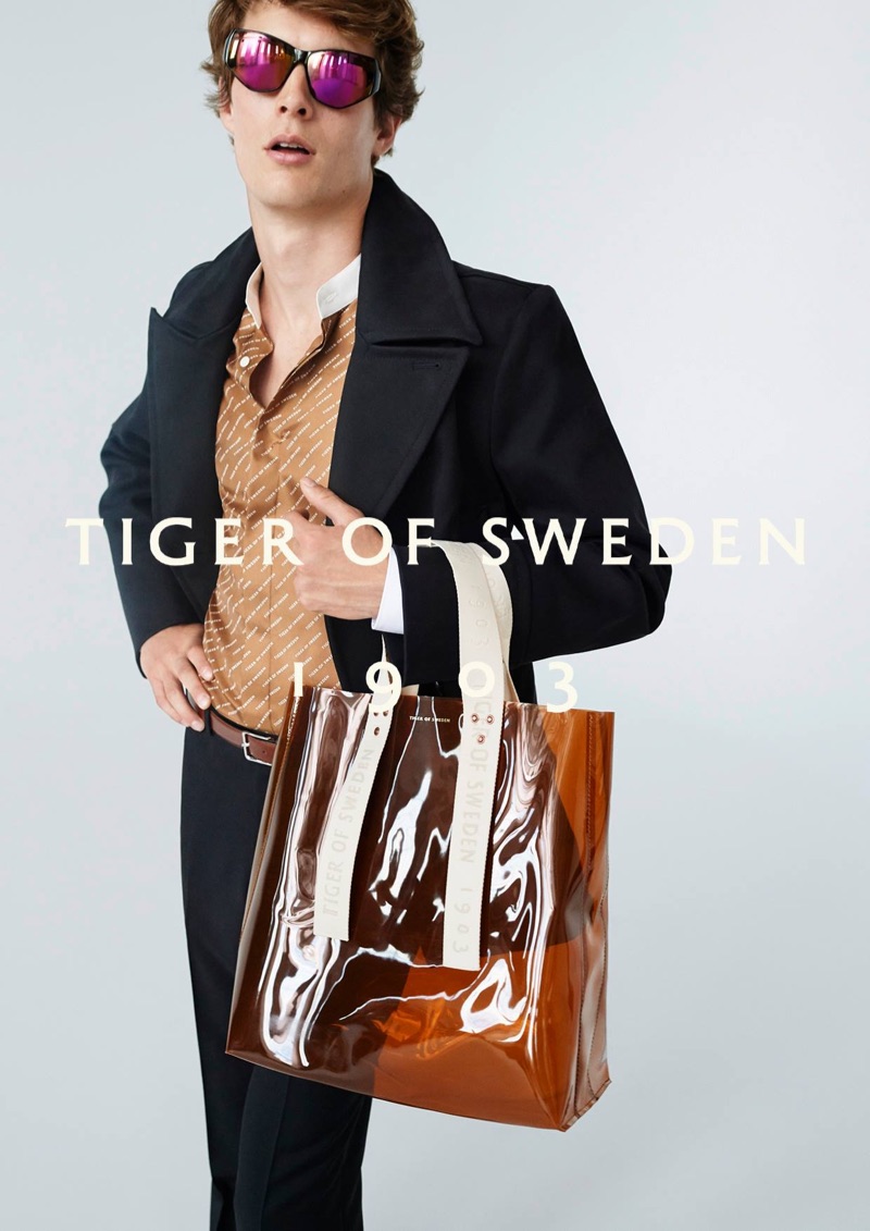 Felix Gesnouin fronts Tiger of Sweden's spring-summer 2019 campaign.