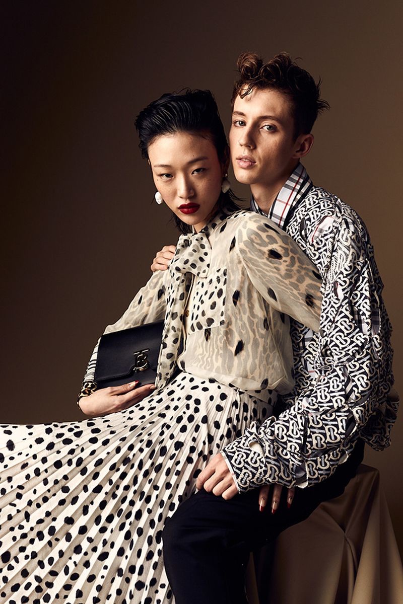 Sora Choi and Troye Sivan wear Burberry for the pages of W Korea.