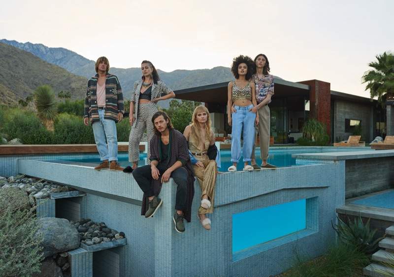 Levi Yoakum Prairie, Jozie Furchgott Sourdiffe, McCaul Lombardi, Clementine Creevy, Mikaela Kreuz, and Shawkat Sanbar front UGG's spring-summer 2019 campaign.