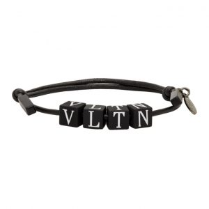 Valentino Black Valentino Garavani VLTN Bead Bracelet Valentino Black Valentino Garavani VLTN Bead Bracelet