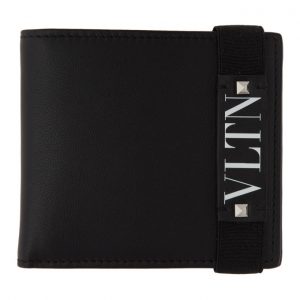 Valentino Black Valentino Garavani VLTN Bifold Wallet Valentino Black Valentino Garavani VLTN Bifold Wallet