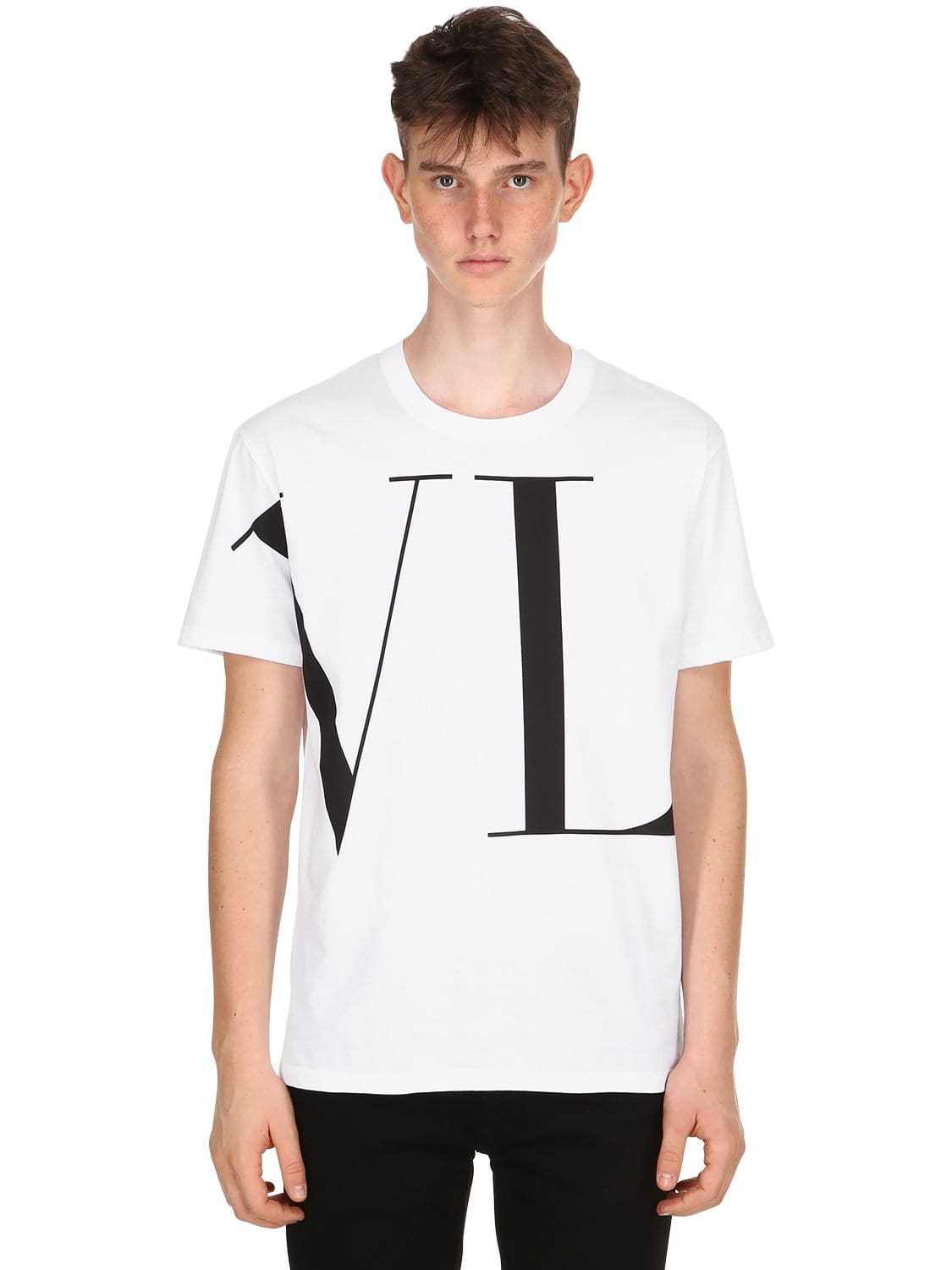 Vltn Logo Printed Jersey T-shirt | The Fashionisto