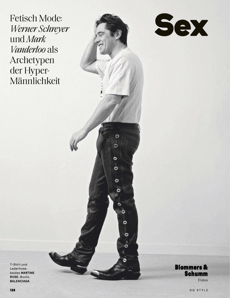 Werner Schreyer & Mark Vanderloo Rock Leather for GQ Style Germany