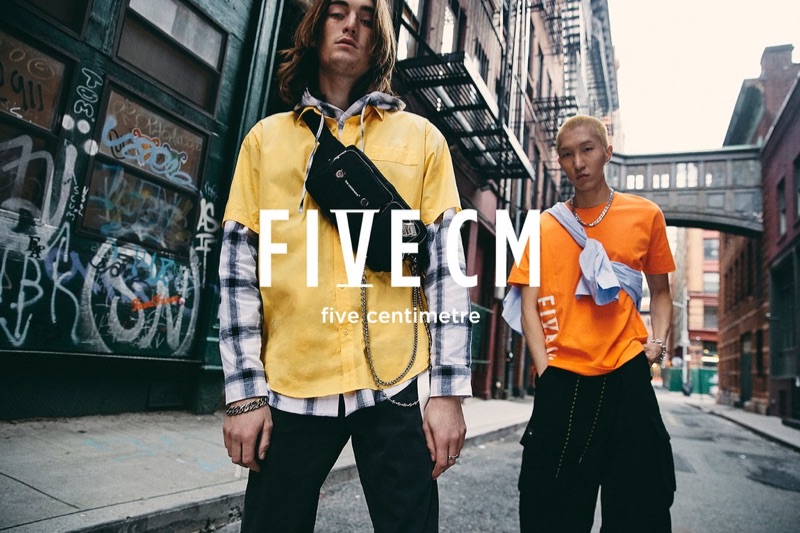 Taking to the streets of New York, Niko Traubman and Wooseok Lee star in 5cm's spring-summer 2019 campaign.