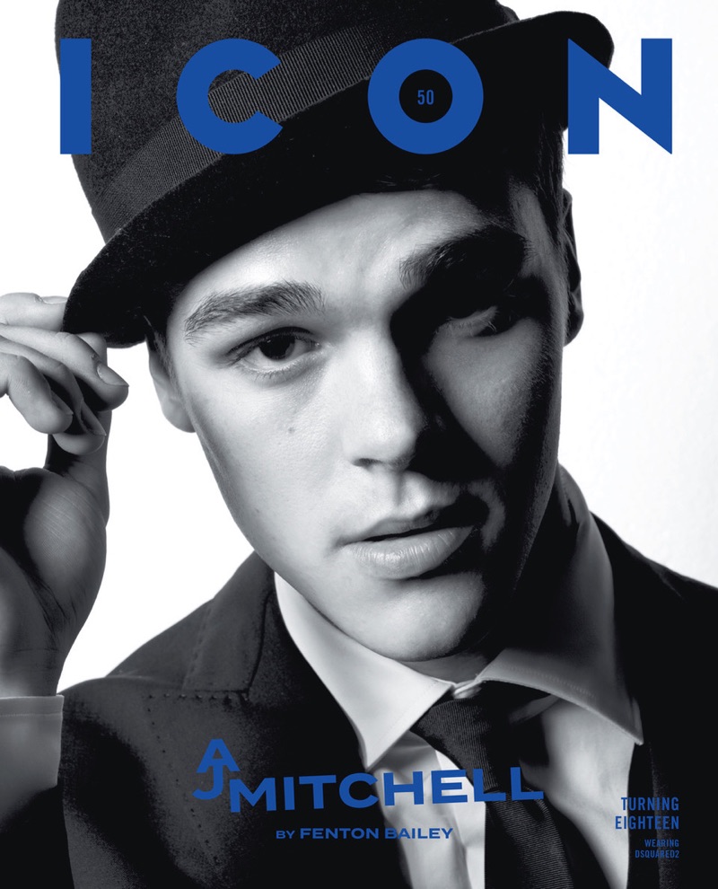 AJ Mitchell covers the most recent issue of Icon magazine.