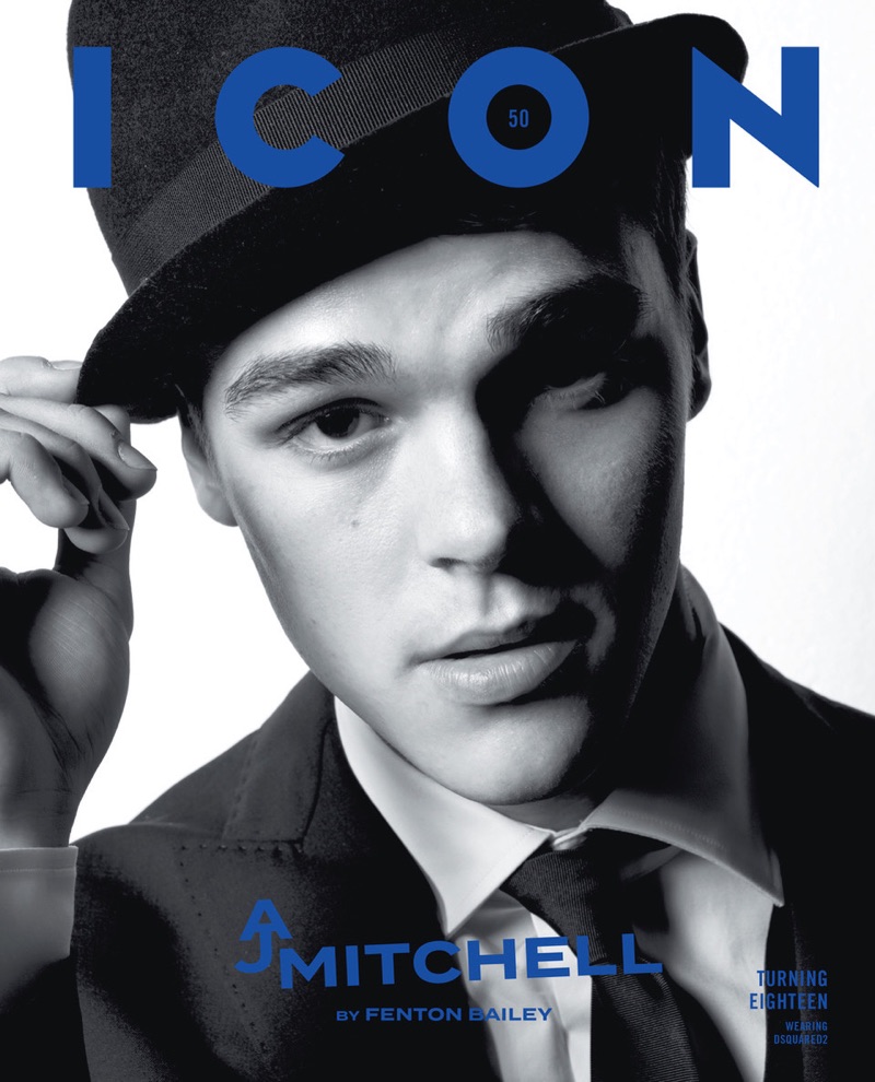 AJ Mitchell covers the most recent issue of Icon magazine. » AJ Mitchell Dons Dsquared2 for Icon Cover Shoot AJ Mitchell covers the most recent issue of Icon magazine.
